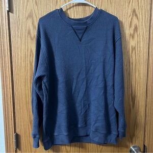Aerie Navy Crewneck Sweater